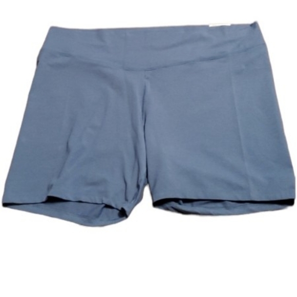 Old Navy Shorts Size 4X Go Dry Light Compressiom Blue Biker Shorts Extra High - Picture 1 of 12
